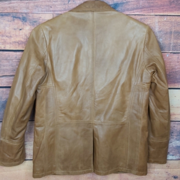 SUPER soft and light leather blazer jacket coat - Picture 4 of 8